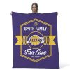 NBA Los Angeles Lakers Dominion Personalized Silk Touch Throw Blanket 50X60 Inches