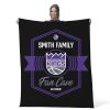 NBA Sacramento Kings Dominion Personalized Silk Touch Throw Blanket 50X60 Inches