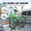 VEVOR Folding Adult Tricycle, 26-Inch 7-Speed Adult Folding Trikes, Carbon Steel 3 Wheel Cruiser Bike with Basket & Adjustable Seat