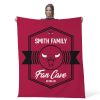 NBA Chicago Bulls Dominion Personalized Silk Touch Throw Blanket 50X60 Inches