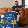 NBA Golden State Warriors Dominion Personalized Silk Touch Sherpa Throw Blanket 50X60 Inches