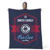 NBA Los Angeles Clippers Dominion Personalized Silk Touch Throw Blanket 50X60 Inches