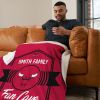 NBA Chicago Bulls Dominion Personalized Silk Touch Sherpa Throw Blanket 50X60 Inches