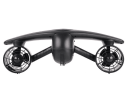 black electric submersible propeller.  Diving / floating / left and right direction range 30-60 minutes speed 2 m/s thrust 12kg propeller off the hand