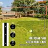 VEVOR Outdoor Portable Volleyball Net System, Adjustable Height Aluminum Poles, Professional Volleyball Set with PVC Volleyball, Pump, Carrying Bag