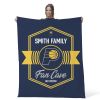 NBA Indiana Pacers Dominion Personalized Silk Touch Throw Blanket 50X60 Inches