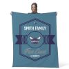 NBA Charlotte Hornets Dominion Personalized Silk Touch Throw Blanket 50X60 Inches