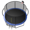 12FT Recreational Kids Trampoline with Safety Enclosure Net & Ladder, Outdoor Recreational Trampolines