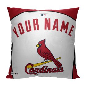 [Personalization Only] OFFICIAL MLB Colorblock Personalized Pillow - St. Louis Cardinals