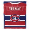 [Personalization Only] OFFICIAL NHL Jersey Silk Touch Throw Blanket - Canadiens