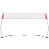 VEVOR Freestanding Volleyball Training Net for Indoor or Outdoor Use, Adjustable Height Portable Net System with Carrying Bag