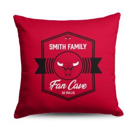 NBA Chicago Bulls Dominion Personalized Throw Pillow 18√ó18 Inches