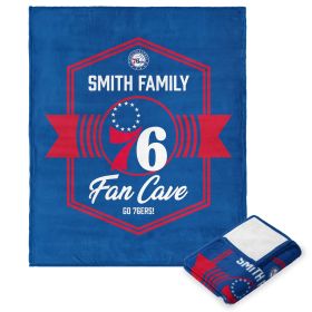 NBA Philadelphia 76ers Dominion Personalized Silk Touch Throw Blanket 50X60 Inches
