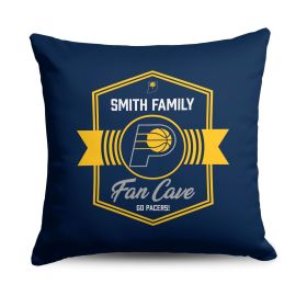 NBA Indiana Pacers Dominion Personalized Throw Pillow 18√ó18 Inches