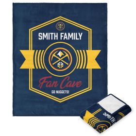 NBA Denver Nuggets Dominion Personalized Silk Touch Throw Blanket 50X60 Inches