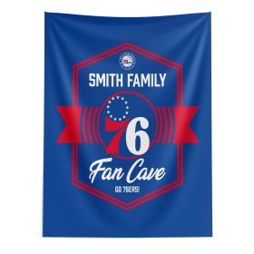 NBA Philadelphia 76ers Dominion Personalized Wall Hanging 50√ó60 Inches