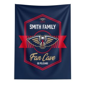 NBA New Orleans Pelicans Dominion Personalized Wall Hanging 50√ó60 Inches