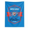 NBA Oklahoma City Thunder Dominion Personalized Wall Hanging 50√ó60 Inches
