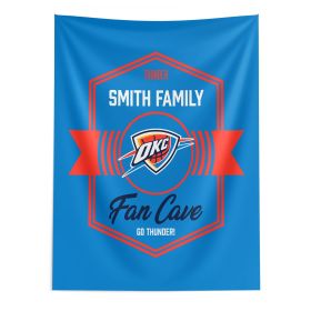 NBA Oklahoma City Thunder Dominion Personalized Wall Hanging 50√ó60 Inches