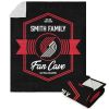 NBA Portland Trail Blazers Dominion Personalized Silk Touch Sherpa Throw Blanket 50X60 Inches