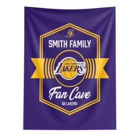NBA Los Angeles Lakers Dominion Personalized Wall Hanging 50√ó60 Inches