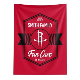 NBA Houston Rockets Dominion Personalized Wall Hanging 50√ó60 Inches