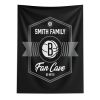 NBA Brooklyn Nets Dominion Personalized Wall Hanging 50√ó60 Inches