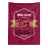 NBA Cleveland Cavaliers Dominion Personalized Wall Hanging 50√ó60 Inches