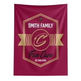 NBA Cleveland Cavaliers Dominion Personalized Wall Hanging 50√ó60 Inches