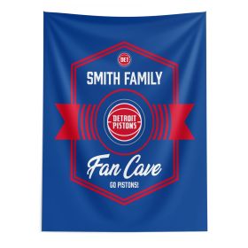 NBA Detroit Pistons Dominion Personalized Wall Hanging 50√ó60 Inches