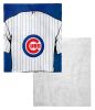 [Personalization Only] OFFICIAL MLB Jersey Personalized Silk Touch Sherpa Throw Blanket - Cubs