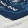 NBA Minnesota Timberwolves Dominion Personalized Silk Touch Sherpa Throw Blanket 50X60 Inches