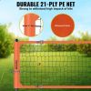 VEVOR Outdoor Portable Volleyball Net System, Adjustable Height Aluminum Poles, Professional Volleyball Set with PVC Volleyball, Pump, Carrying Bag