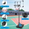 Portable Basketball Goal System with Stable Base and Wheels