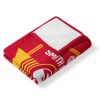 NBA Atlanta Hawks Dominion Personalized Silk Touch Throw Blanket 50X60 Inches