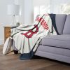 [Personalization Only] OFFICIAL MLB Jersey Personalized Silk Touch Throw Blanket - Red Sox