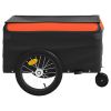 Bike Trailer Black and Orange 99.2 lb Iron