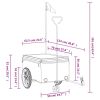 Bike Trailer Black and Orange 99.2 lb Iron