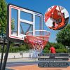 Portable Basketball Hoop Basketball System 8-10ft Height Adjustable for Youth Adults LED Basketball Hoop Lights, Colorful lights, Waterproof
