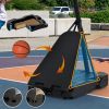 Portable Basketball Hoop Basketball System 8-10ft Height Adjustable for Youth Adults LED Basketball Hoop Lights, Colorful lights, Waterproof