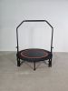48" Foldable Mini Trampoline Max Load 300lbs, Fitness Rebounder with Adjustable Foam Handle, Exercise Trampoline for Adults Indoor/Garden Workout