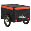 Bike Trailer Black and Orange 99.2 lb Iron