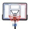 Portable Basketball Hoop Basketball System 8-10ft Height Adjustable for Youth Adults LED Basketball Hoop Lights, Colorful lights, Waterproof