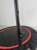 48" Foldable Mini Trampoline Max Load 300lbs, Fitness Rebounder with Adjustable Foam Handle, Exercise Trampoline for Adults Indoor/Garden Workout