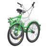 VEVOR Folding Adult Tricycle, 26-Inch 7-Speed Adult Folding Trikes, Carbon Steel 3 Wheel Cruiser Bike with Basket & Adjustable Seat