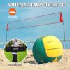 VEVOR Freestanding Volleyball Training Net for Indoor or Outdoor Use, Adjustable Height Portable Net System with Carrying Bag