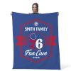 NBA Philadelphia 76ers Dominion Personalized Silk Touch Throw Blanket 50X60 Inches