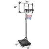 Portable Basketball Goal System with Stable Base and Wheels