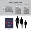NBA Washington Wizards Dominion Personalized Silk Touch Sherpa Throw Blanket 50X60 Inches