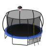 12FT Recreational Kids Trampoline with Safety Enclosure Net & Ladder, Outdoor Recreational Trampolines